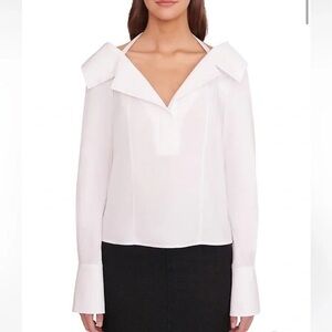 STAUD White Off-Shoulder Blouse